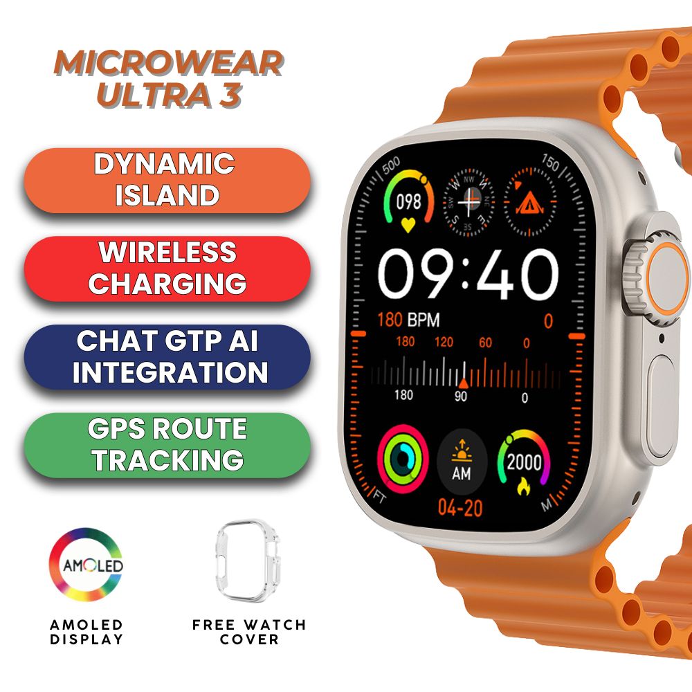 Microwear Ultra 3 AMOLED Smartwatch