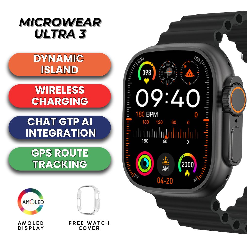 Microwear Ultra 3 AMOLED Smartwatch