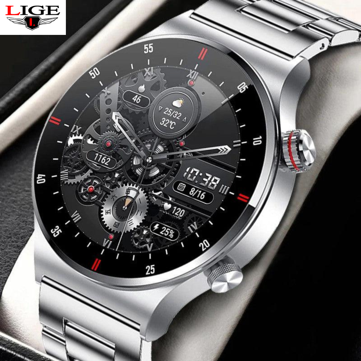 Lige New Bluetooth Call Smart Watch Men | Smart Watch Men Hd Full Touch  Sport - New - Aliexpress