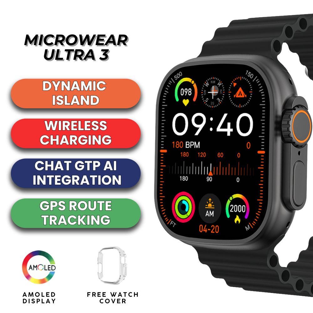 Microwear Ultra 3 AMOLED Smartwatch