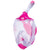 full face snorkel mask pink