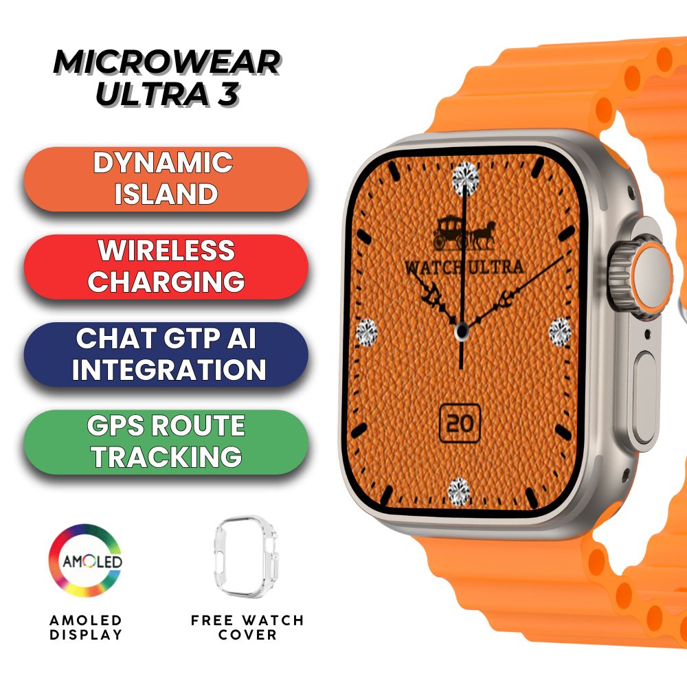 Microwear Ultra 3 Mini Smartwatch