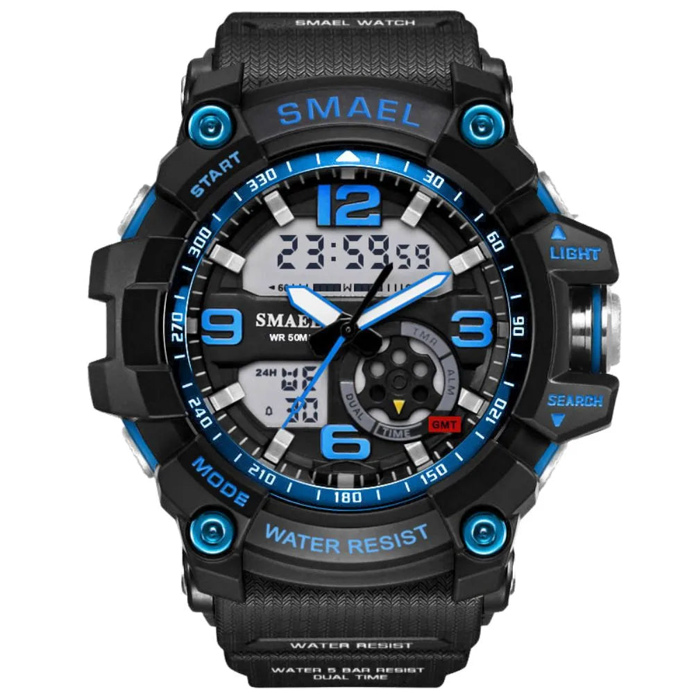 Smael 1617 Blue Multifunction Sports Watch