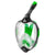 full face snorkel mask green