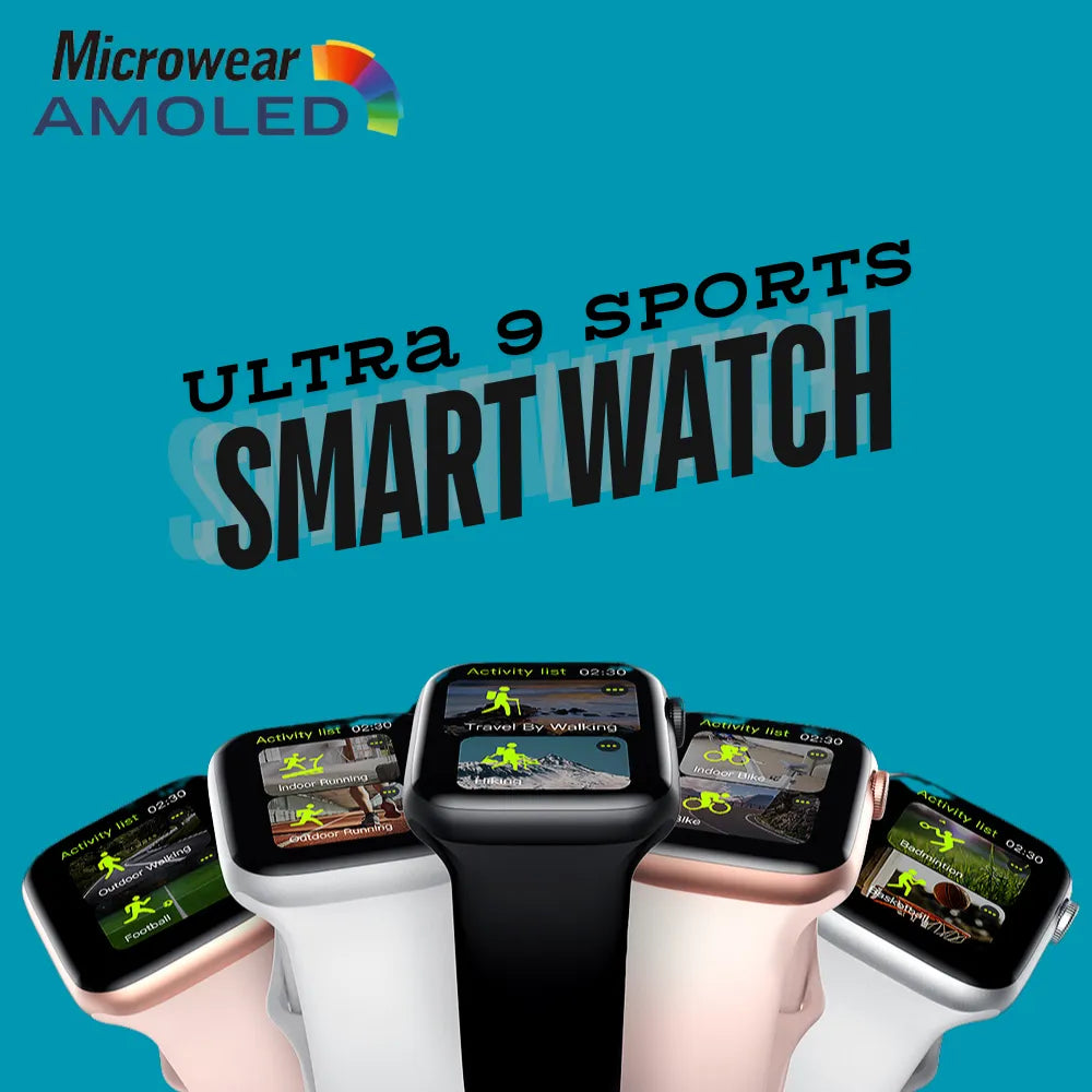 Microwear Watch 9 Plus AMOLED Smartwatch - Smael South Africa