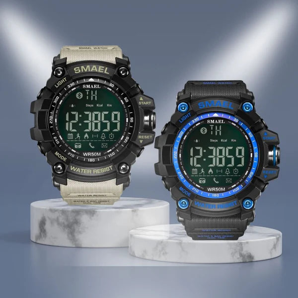 Smael Blue Bluetooth Sport Watch