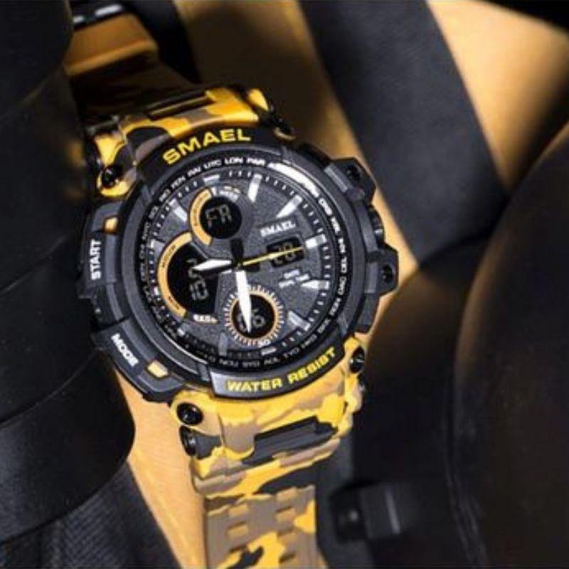 Smael Camouflage Yellow Chronograph Watch - Smael South Africa